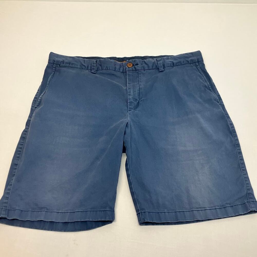 Tommy Bahama 10" Flat Front Stretch Chino Shorts Navy Blue Mens Size 40